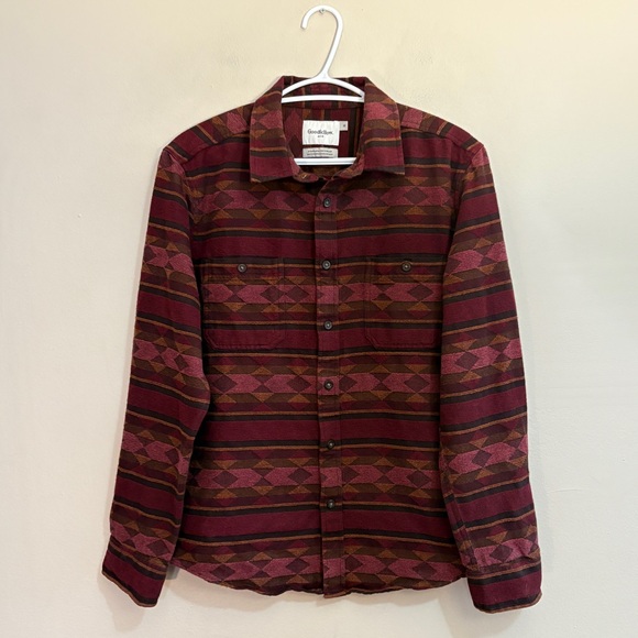 Goodfellow & Co Other - Goodfellow & Co Red Casual Button Down Western Shirt